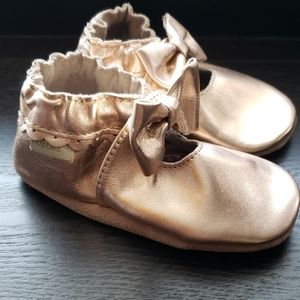 Robeez Rose Gold Moccasins